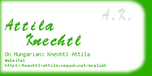attila knechtl business card
